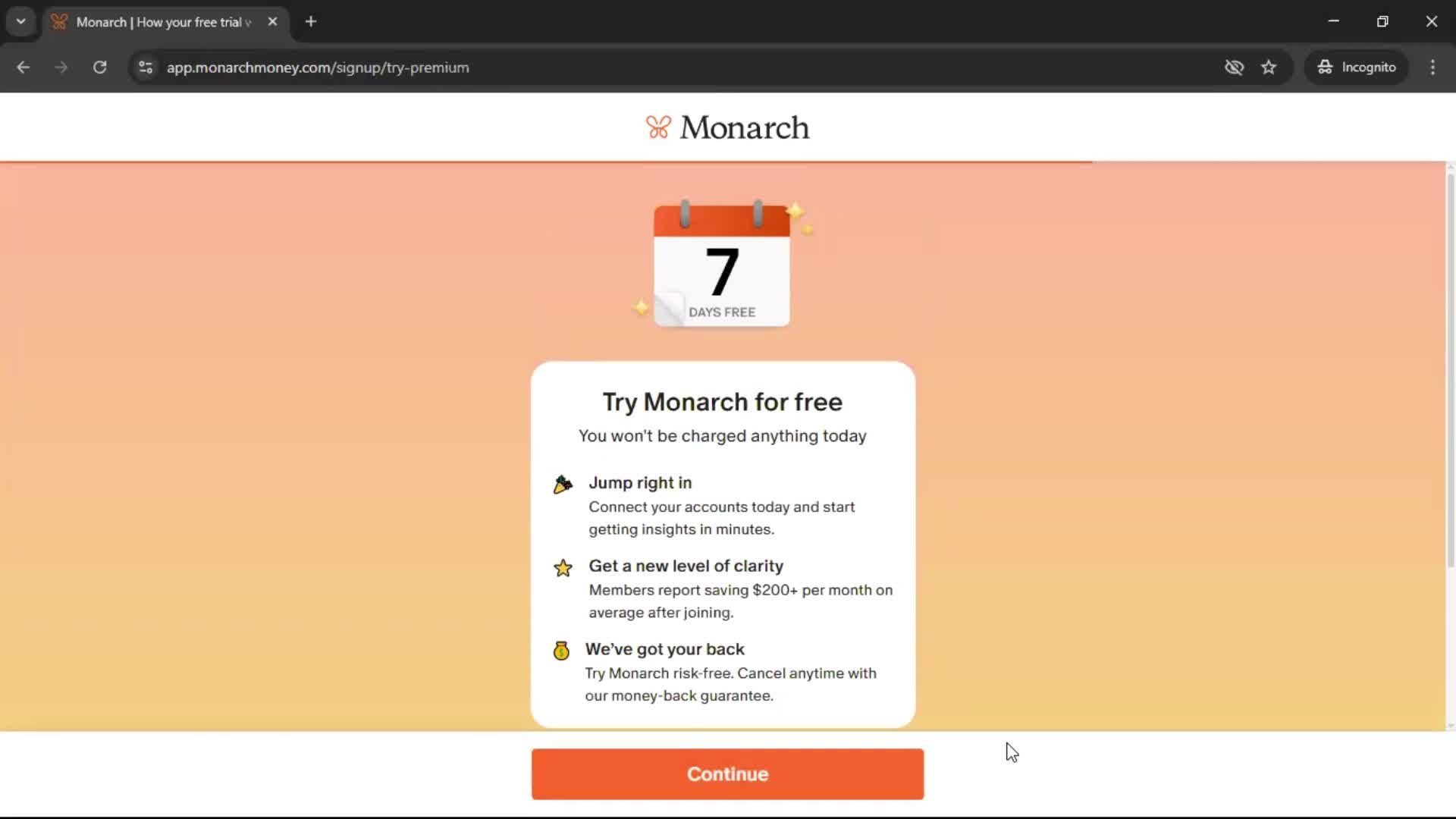 Onboarding screenshot