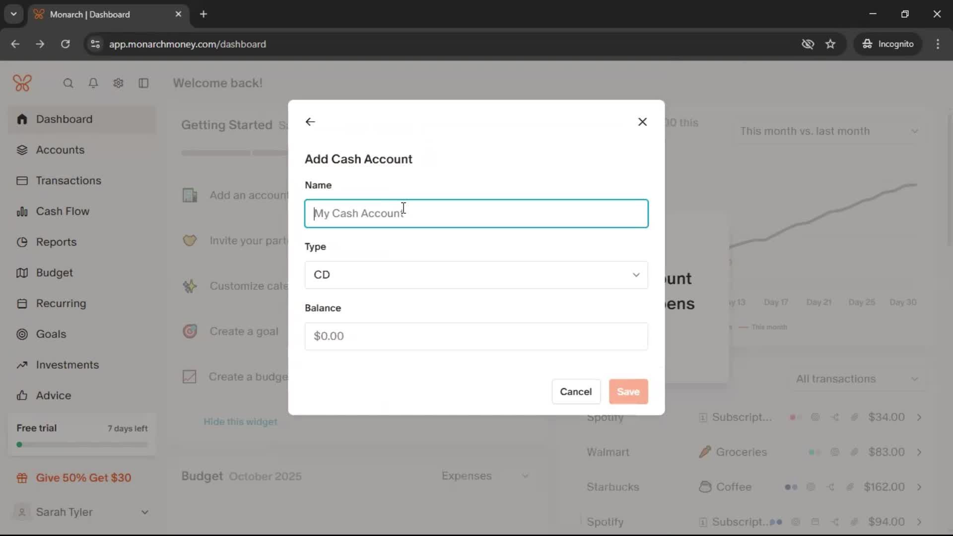 Onboarding screenshot