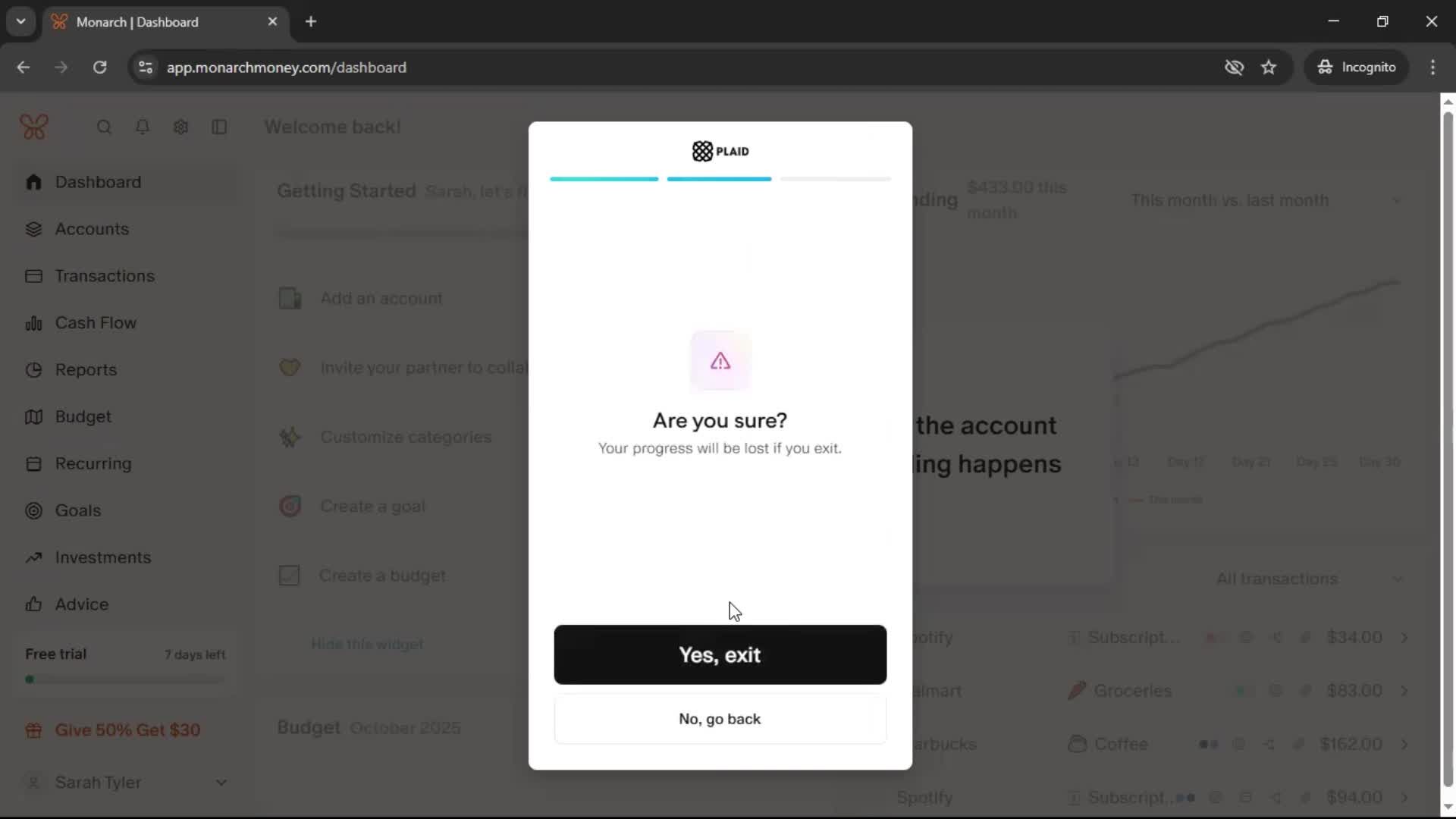 Onboarding screenshot