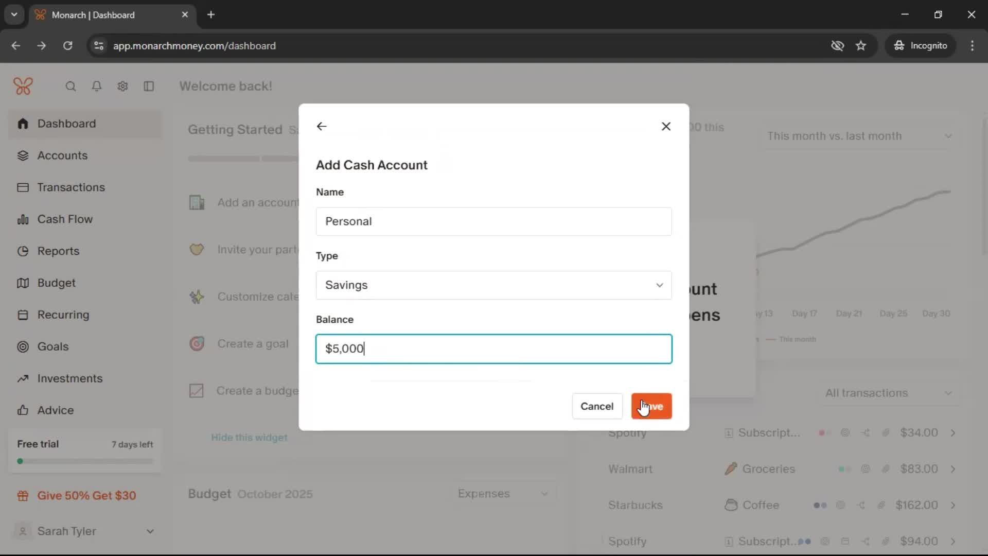 Onboarding screenshot