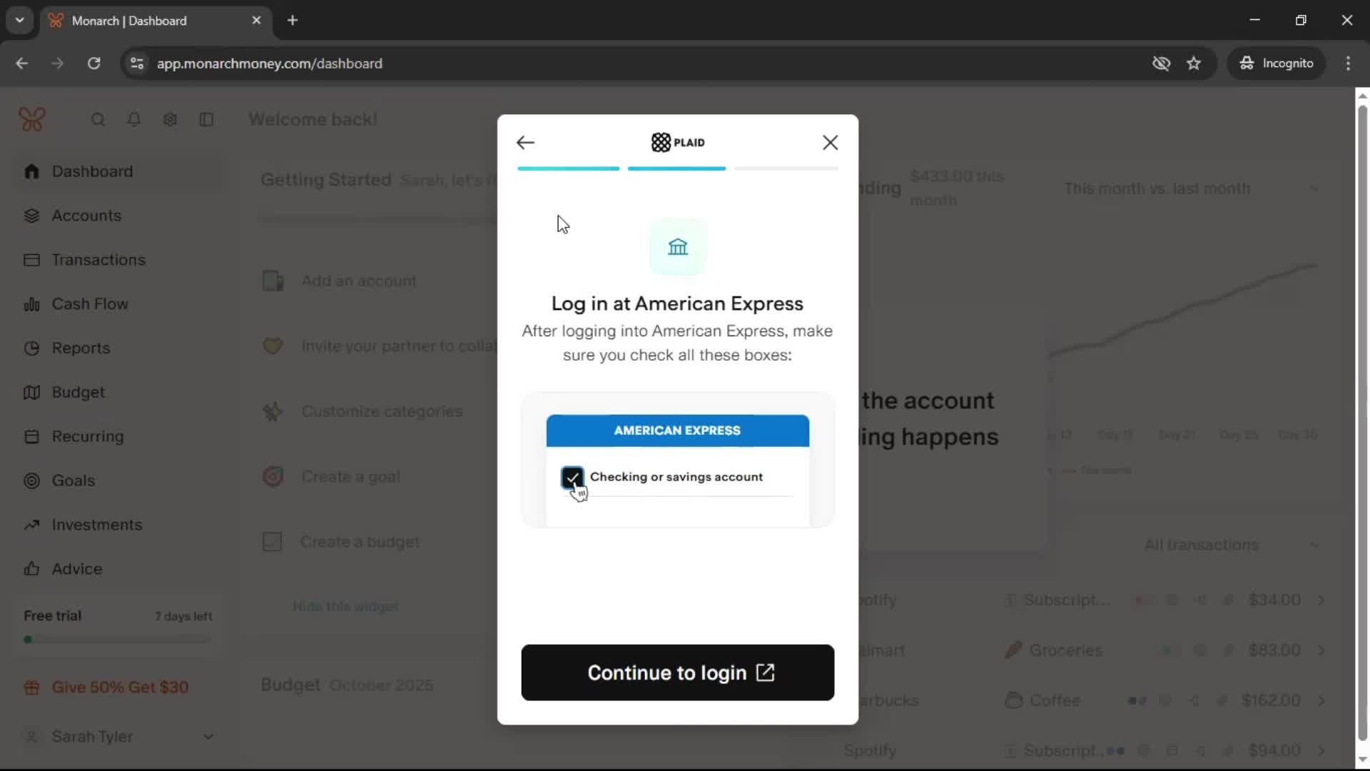 Onboarding screenshot