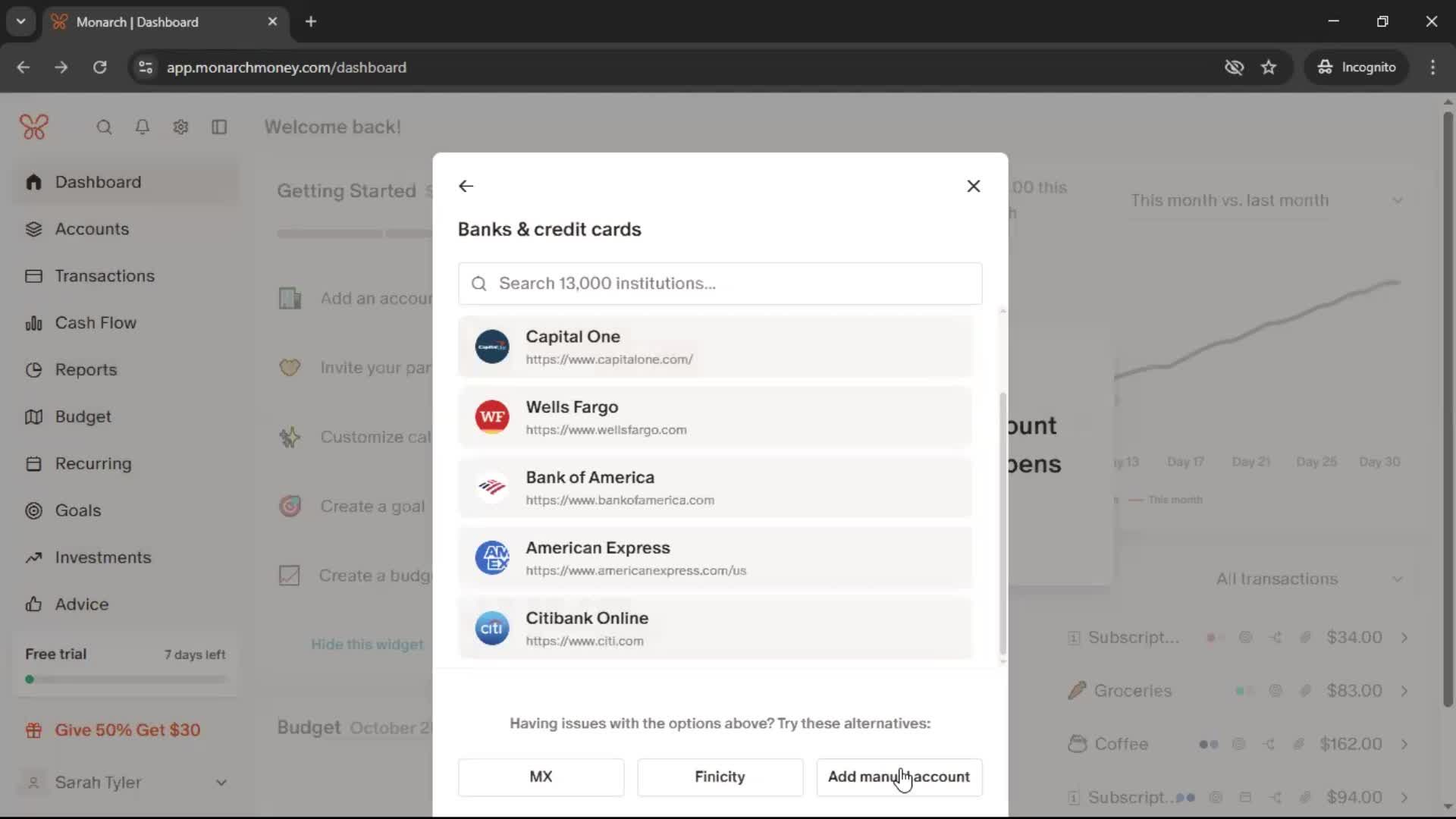 Onboarding screenshot