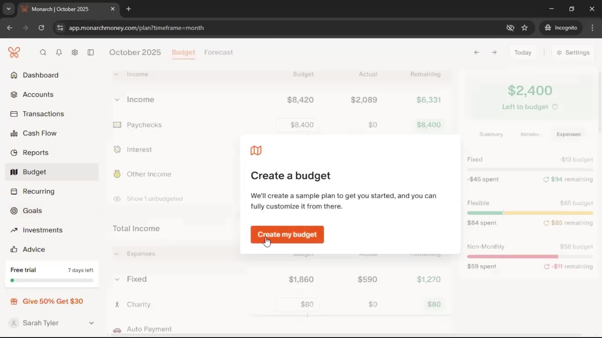 Onboarding screenshot