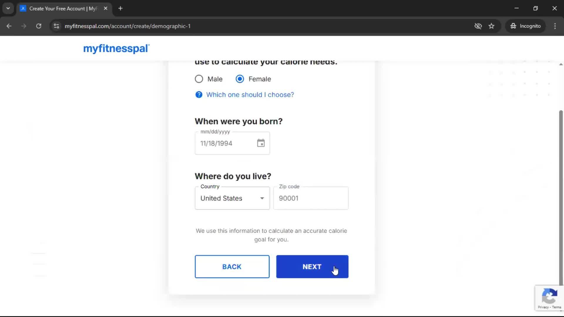 Onboarding screenshot