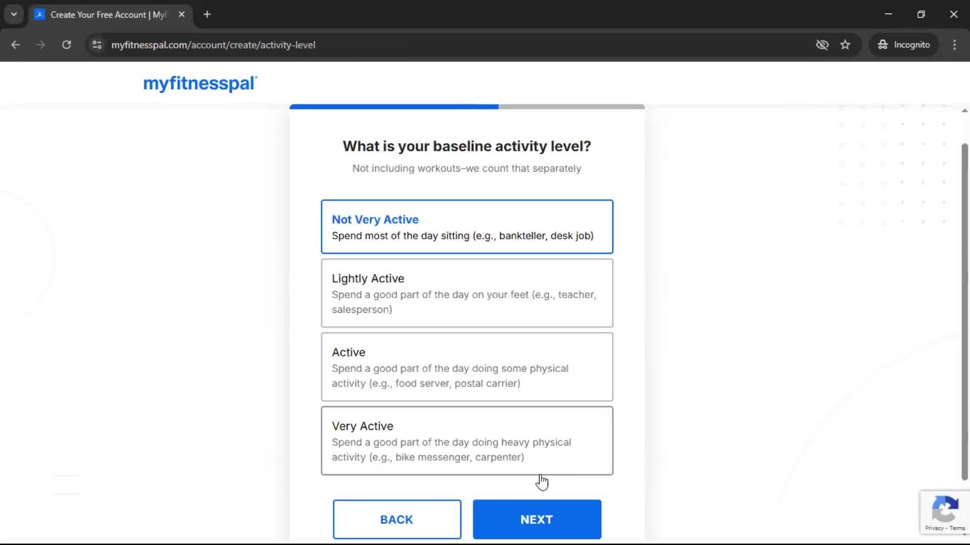 Onboarding screenshot
