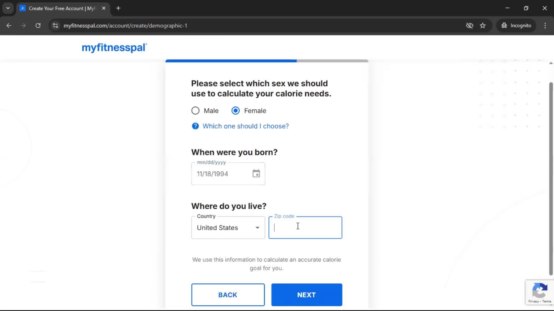 Onboarding screenshot