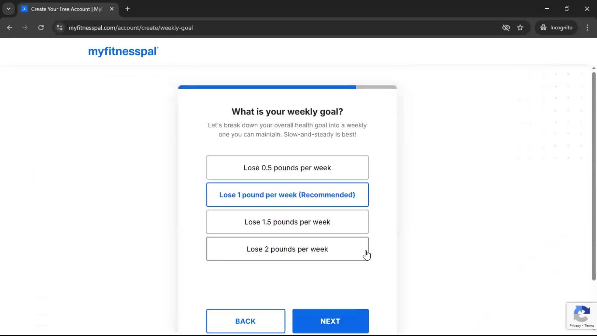 Onboarding screenshot