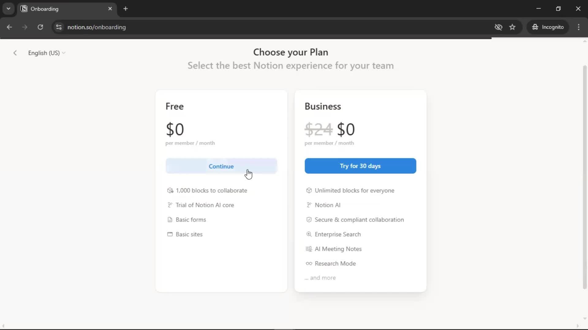Onboarding screenshot