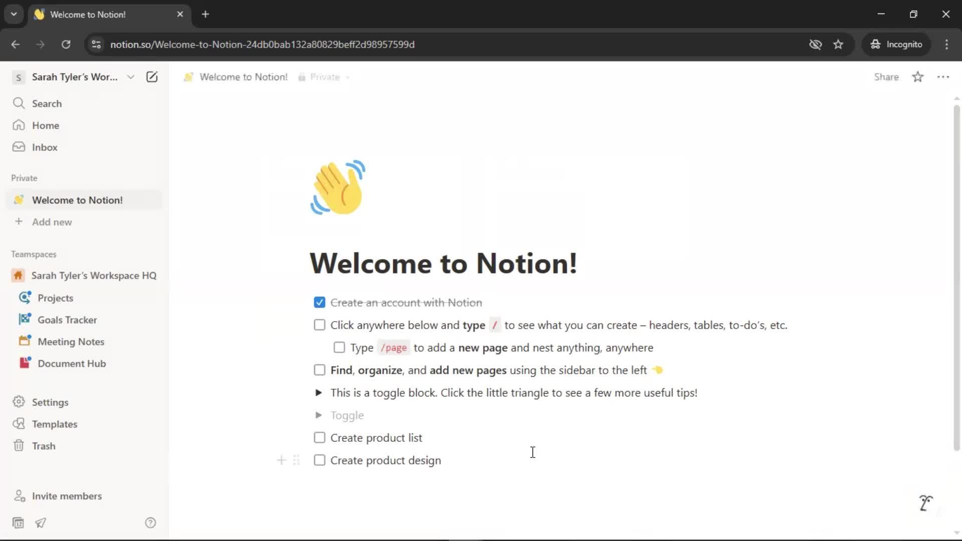 Onboarding screenshot