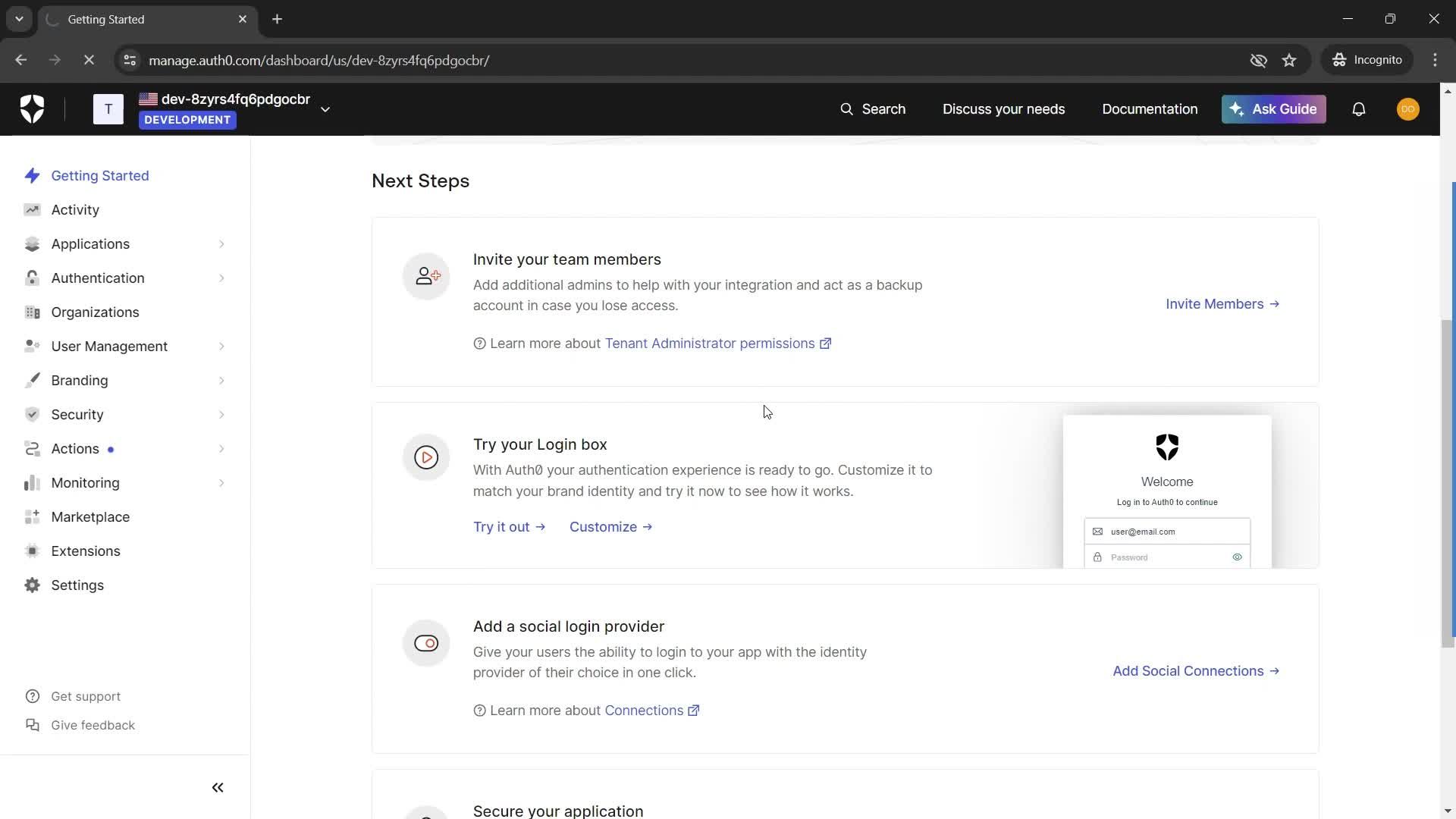 Onboarding screenshot