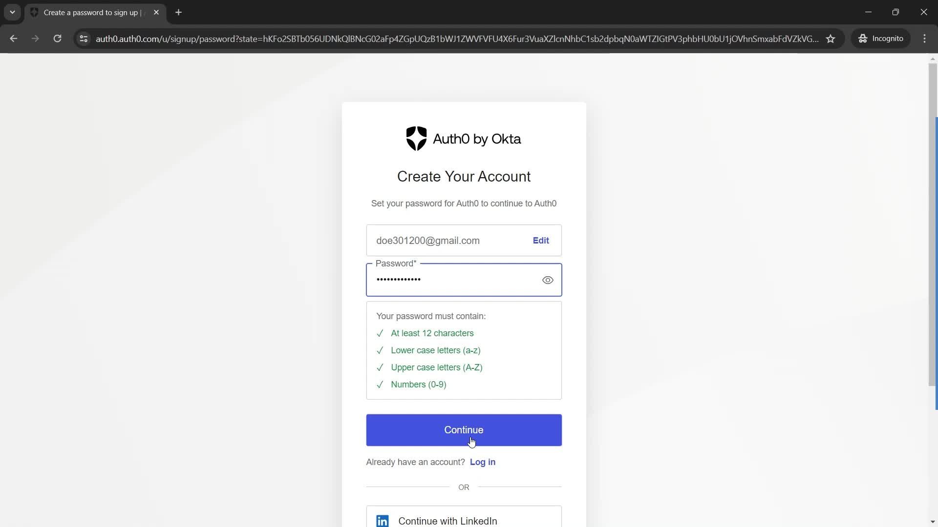 Onboarding screenshot