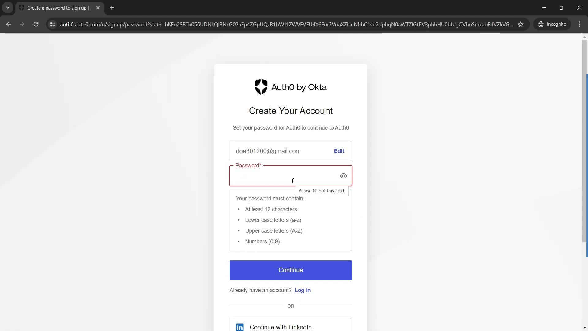 Onboarding screenshot