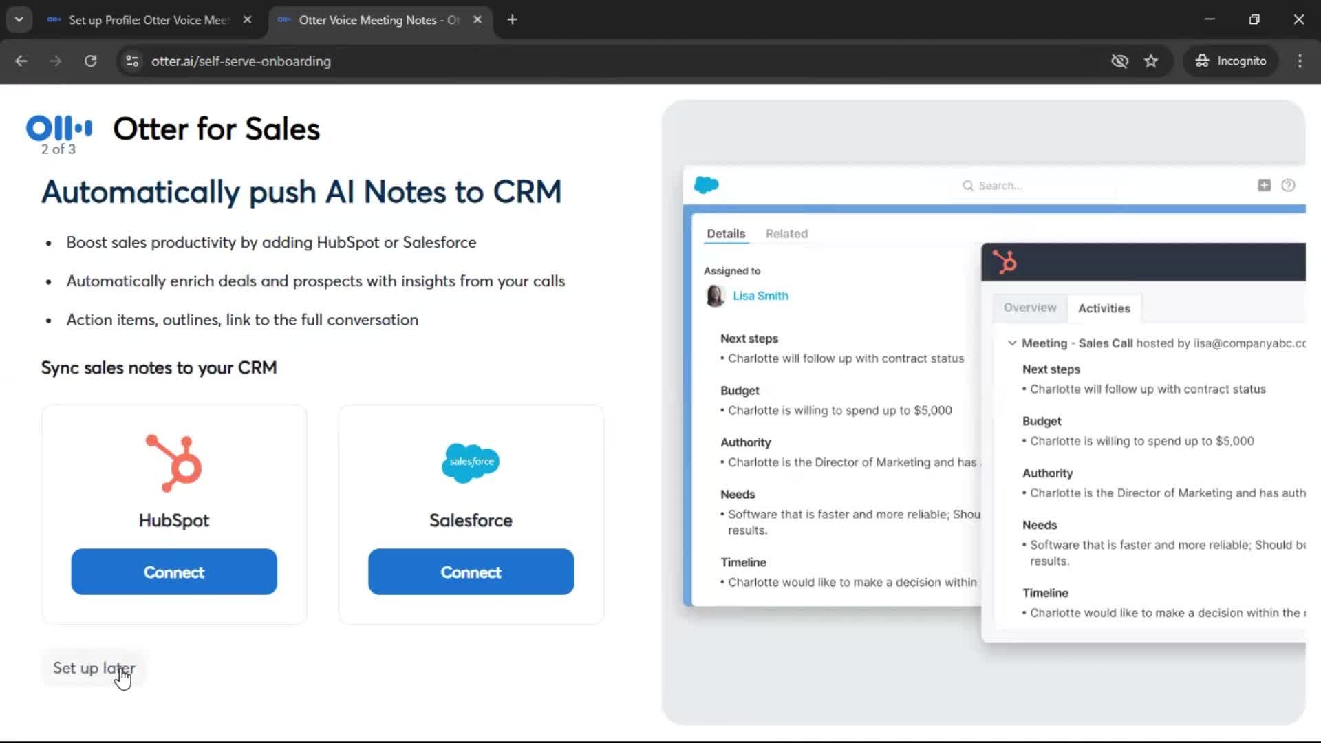 Onboarding screenshot