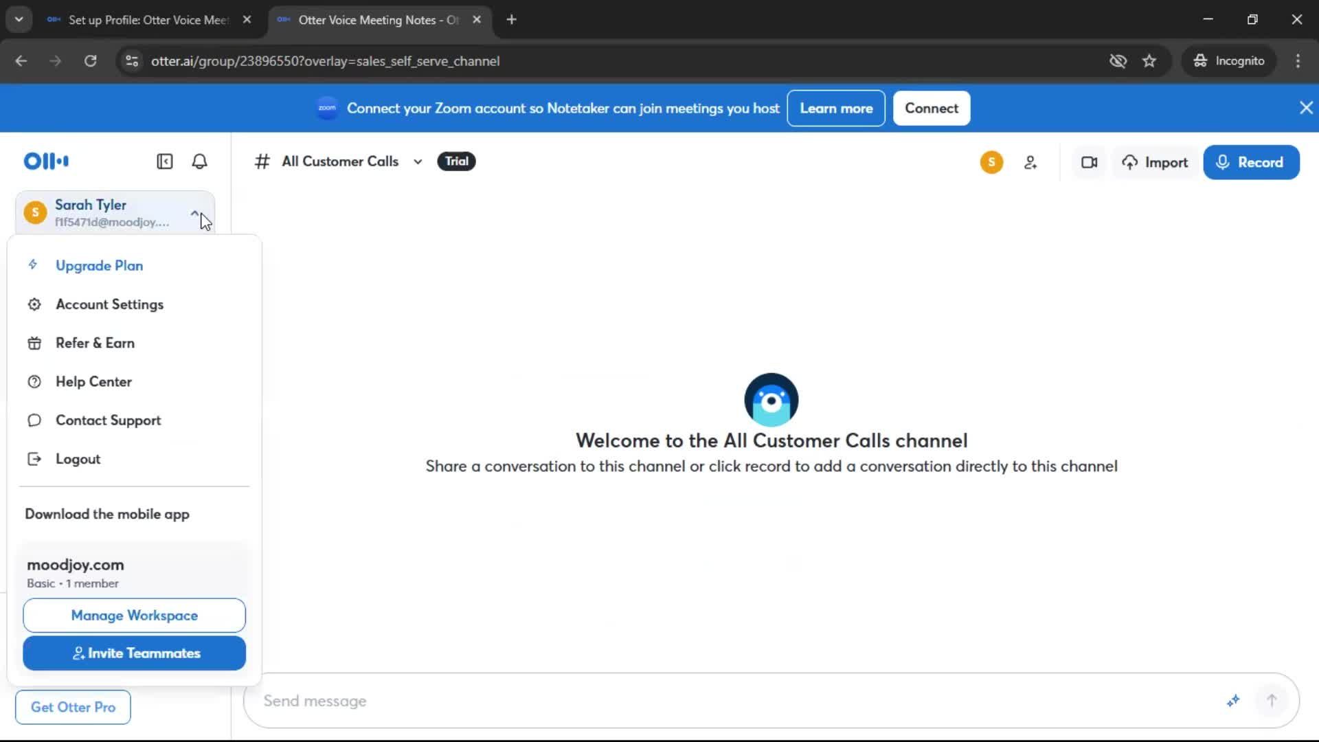 Onboarding on Otter.ai video thumbnail