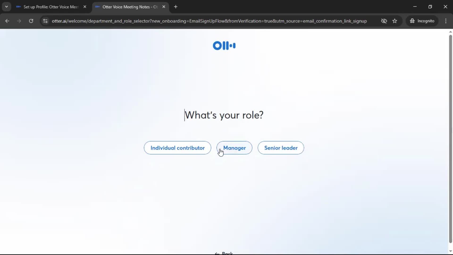 Onboarding screenshot