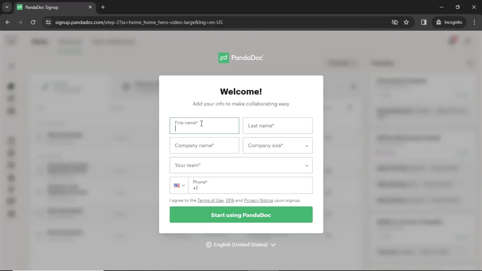 Onboarding screenshot