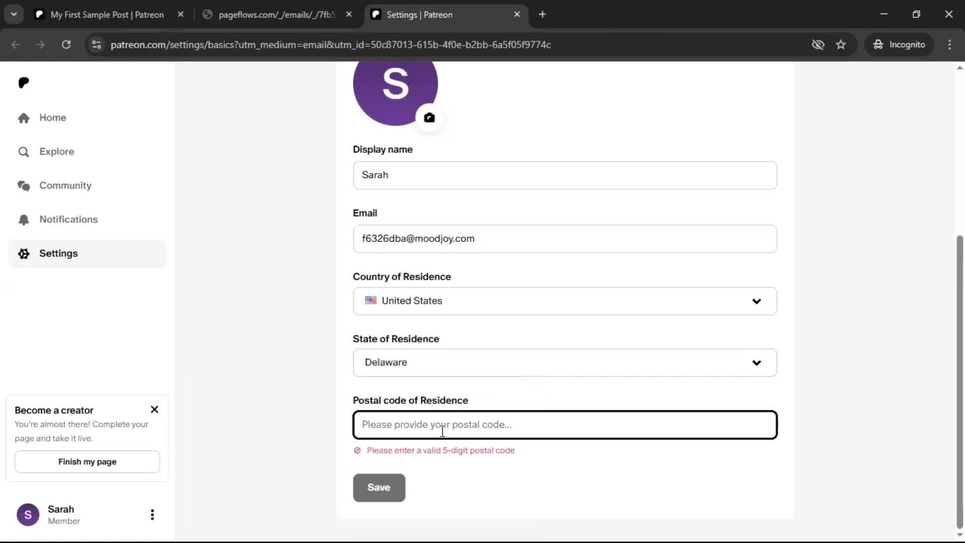 Onboarding screenshot