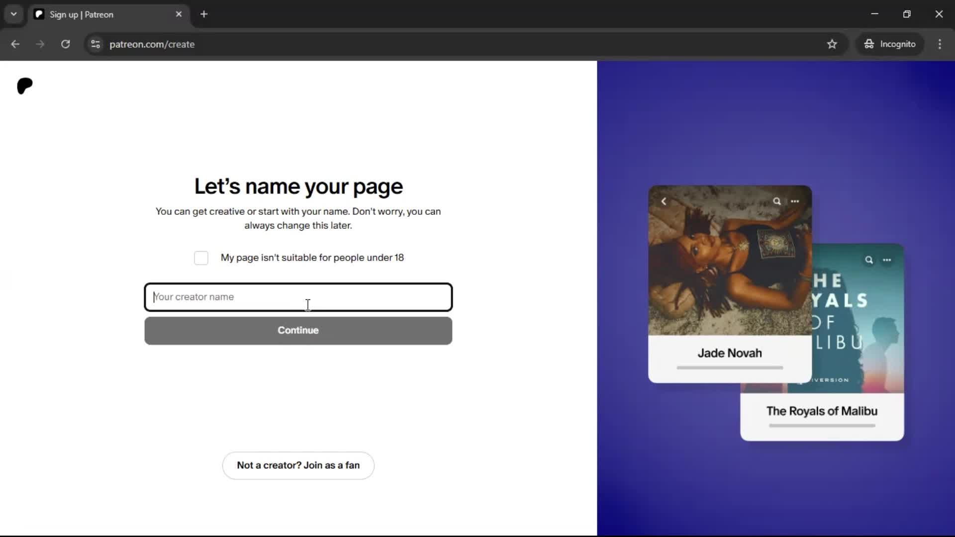 Onboarding screenshot