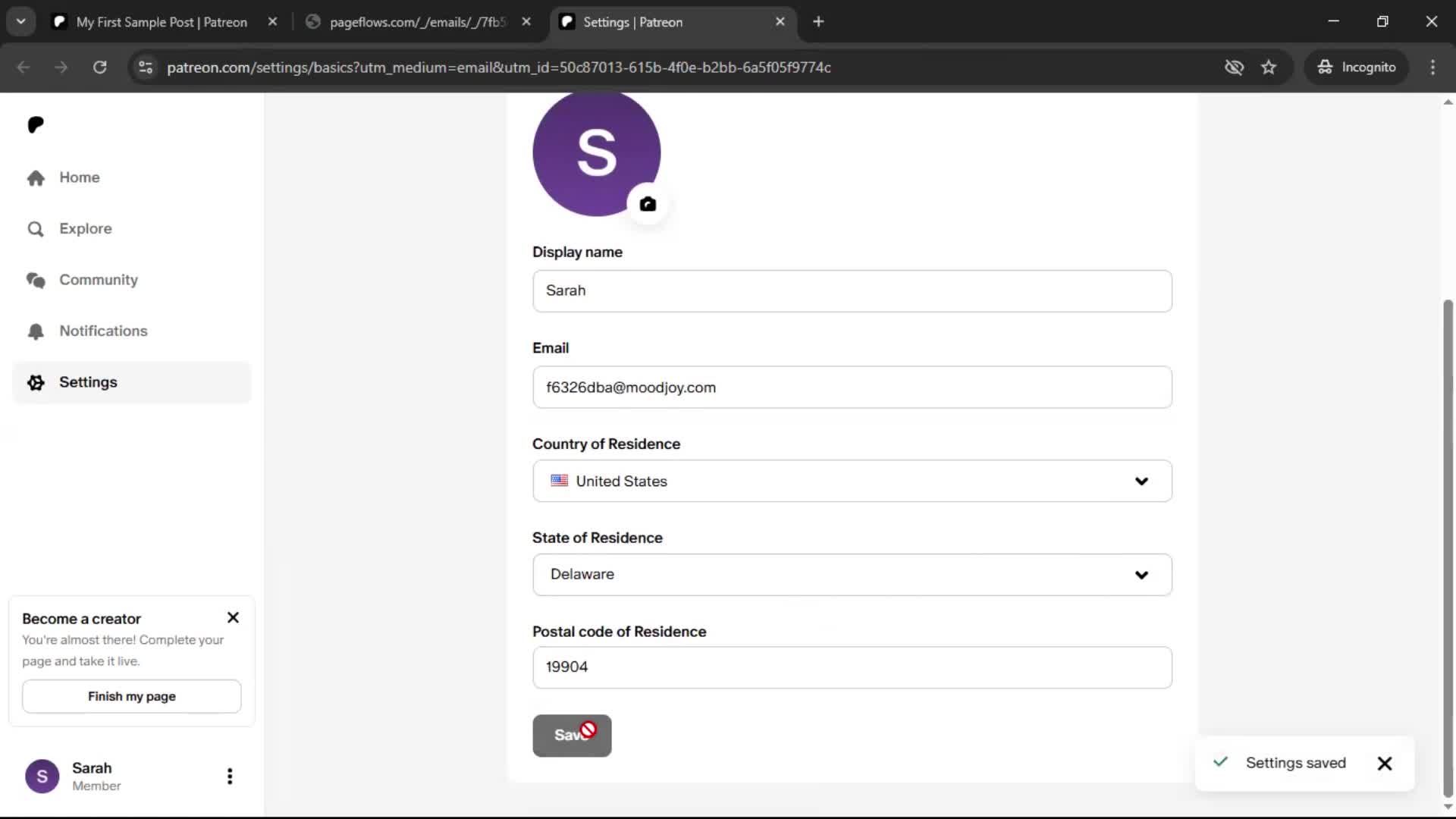 Onboarding screenshot