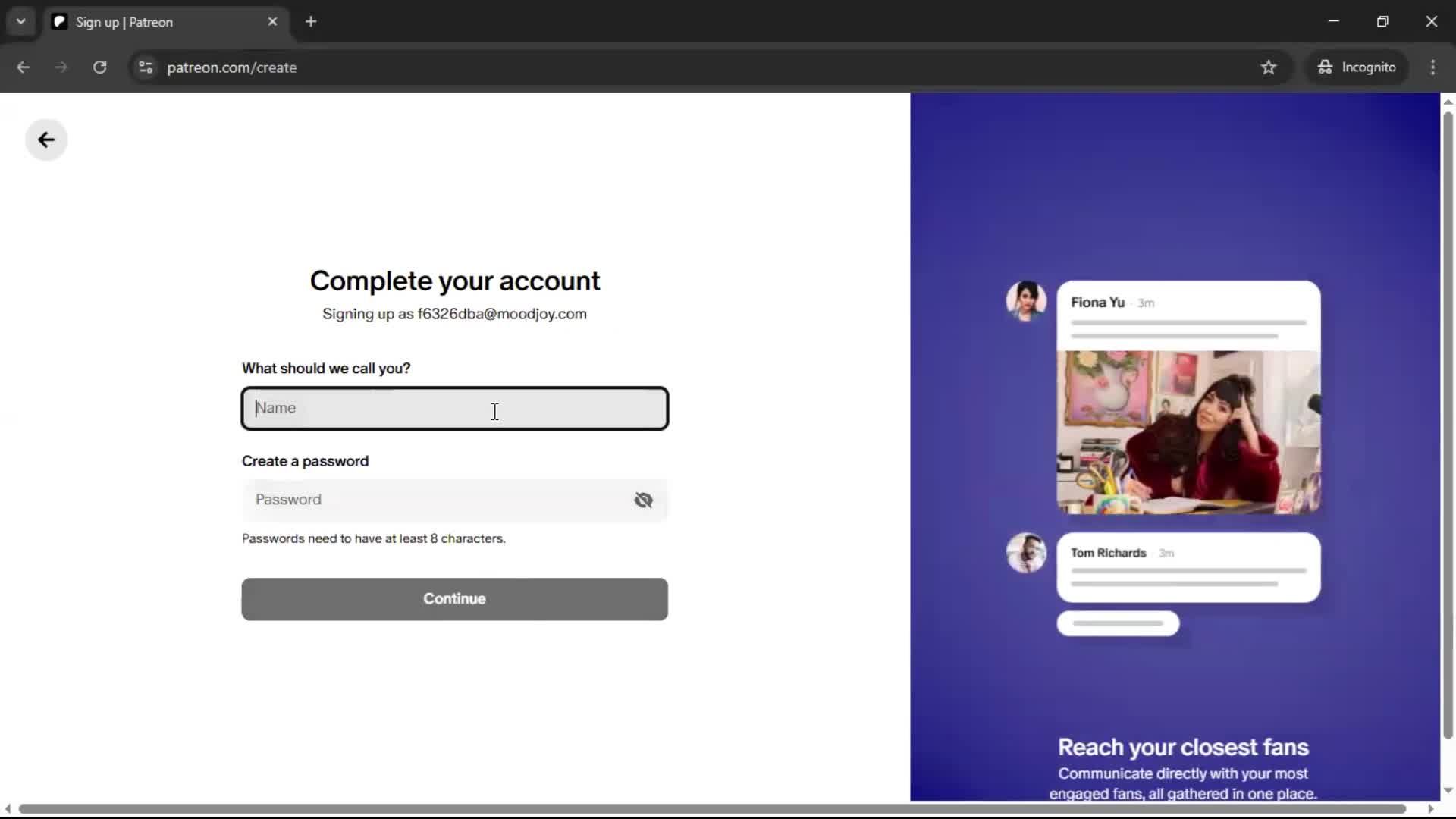 Onboarding screenshot