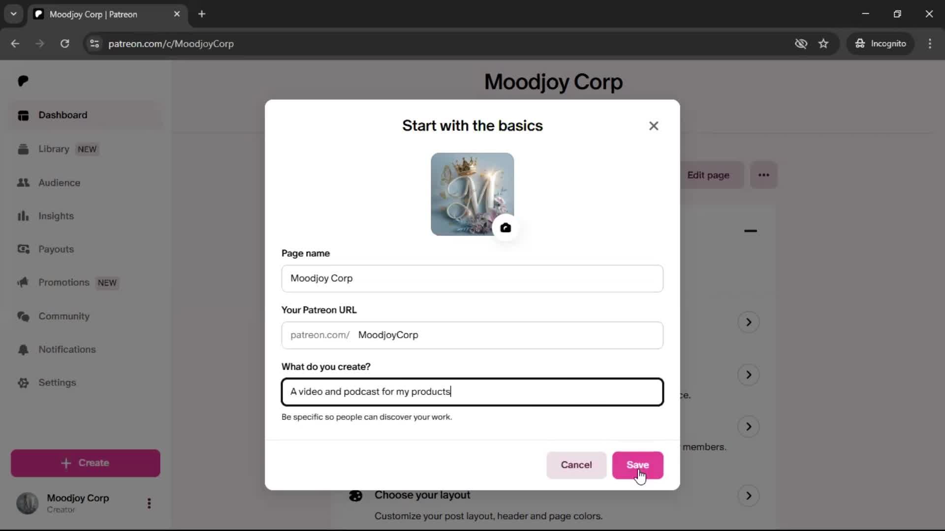 Onboarding screenshot