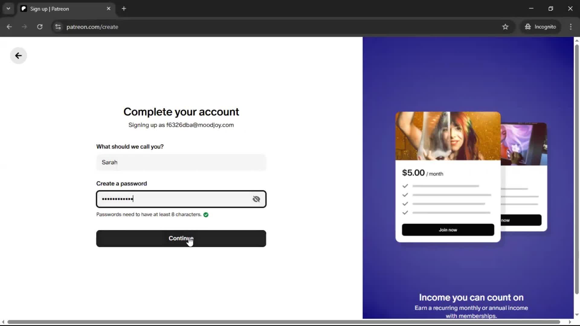 Onboarding screenshot