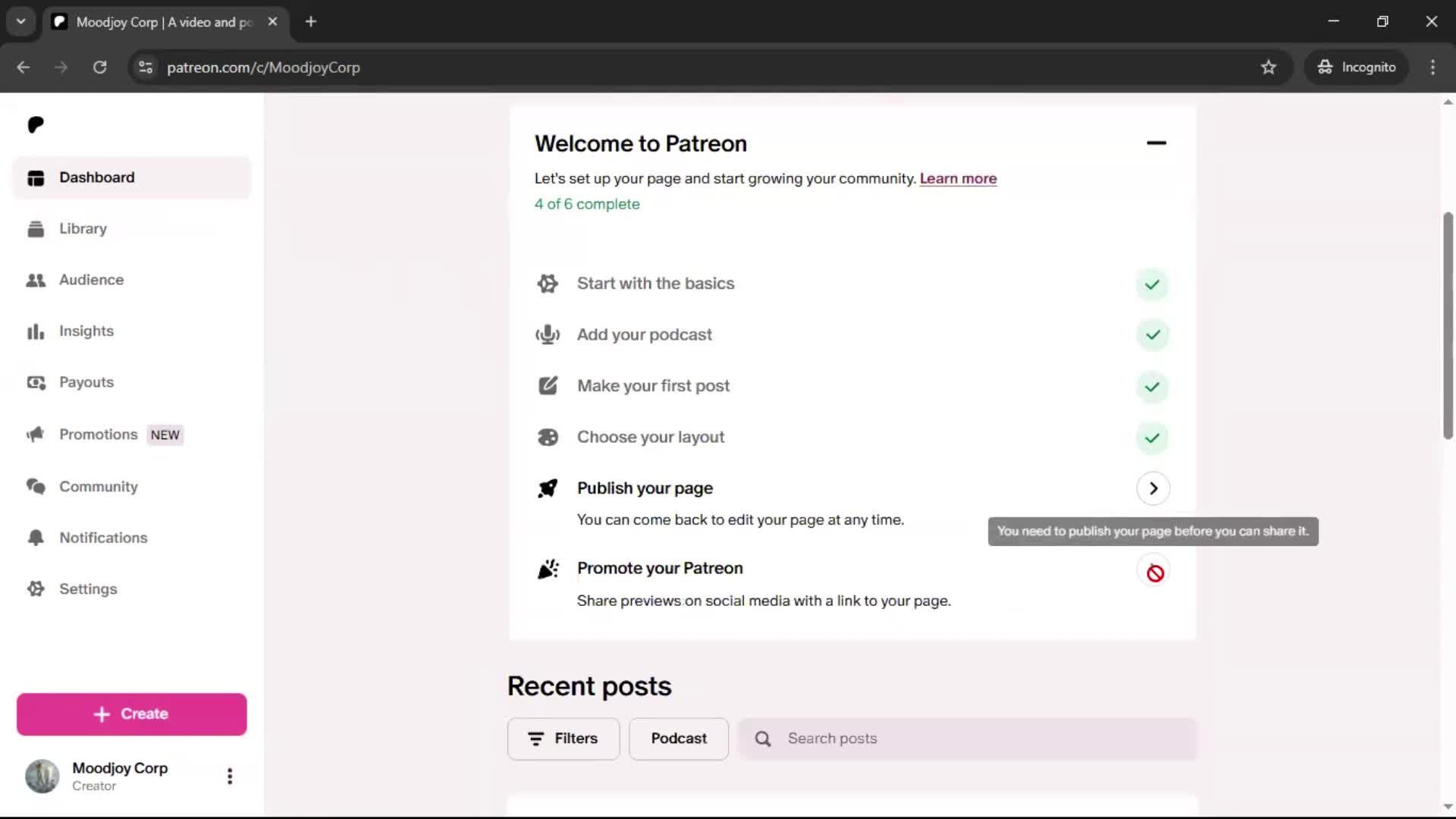 Onboarding screenshot