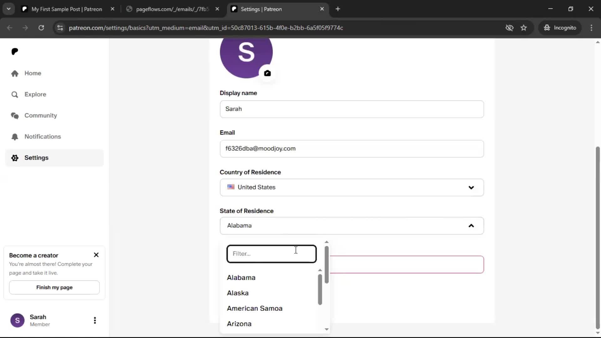 Onboarding screenshot