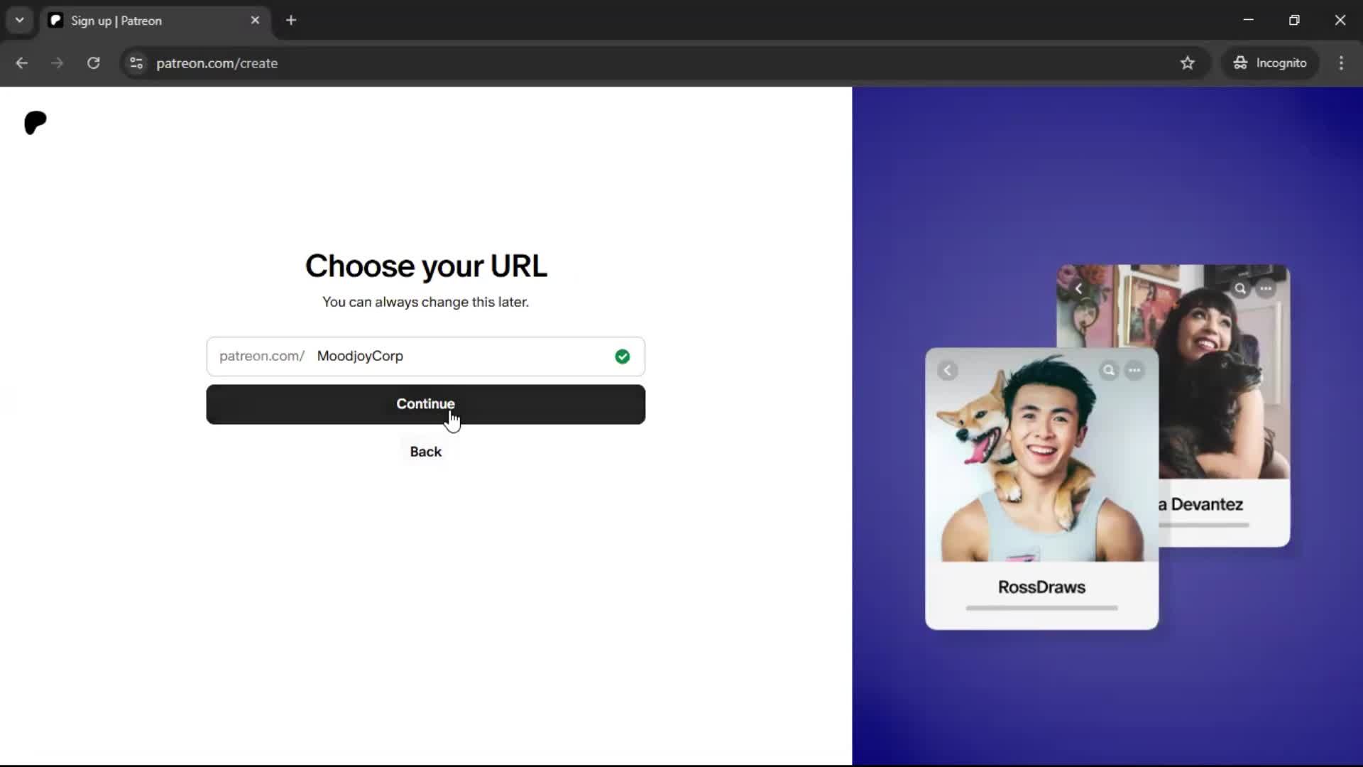 Onboarding screenshot