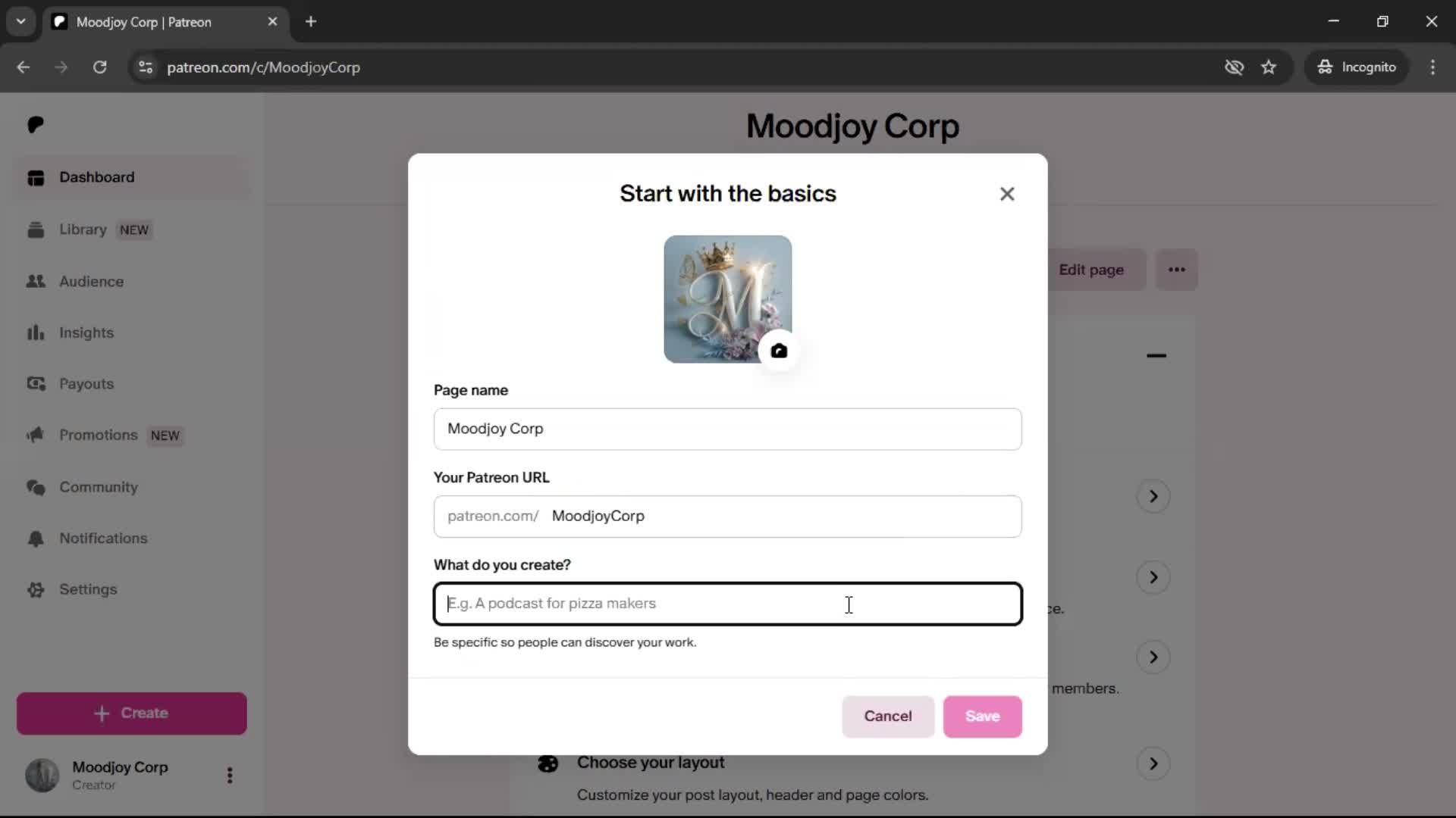 Onboarding screenshot