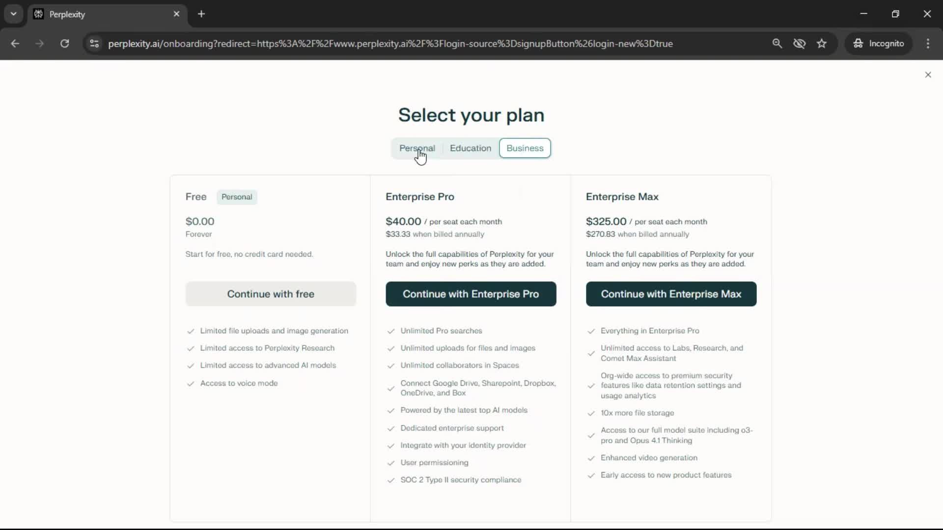 Onboarding screenshot