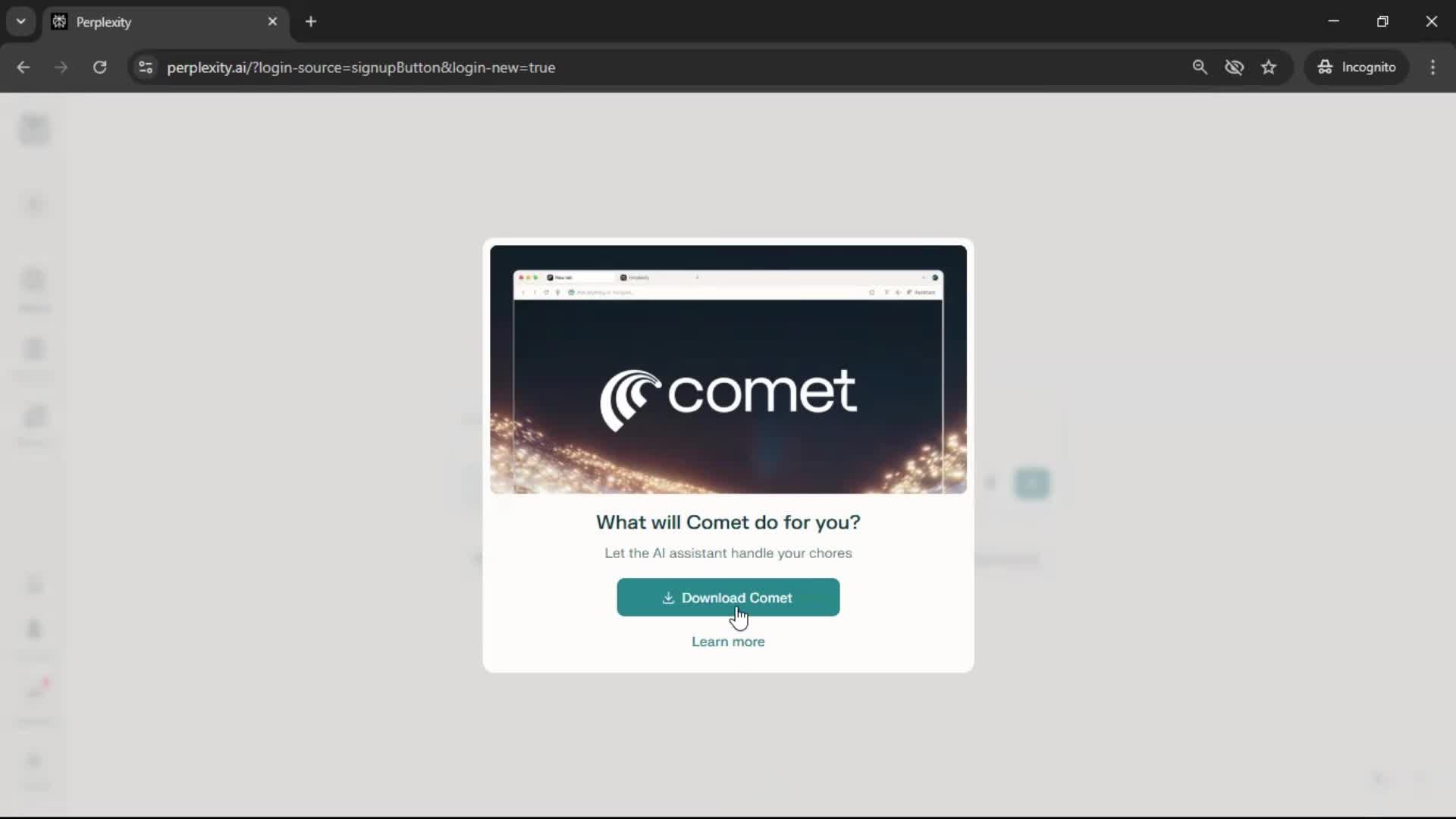 Onboarding screenshot
