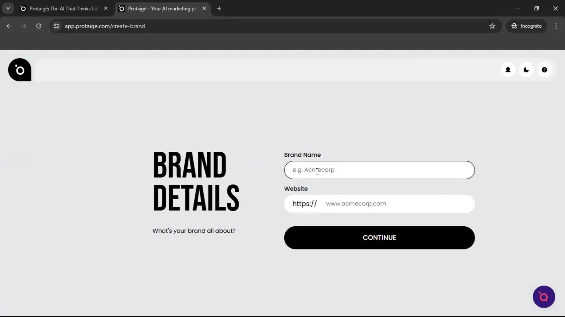 Onboarding screenshot