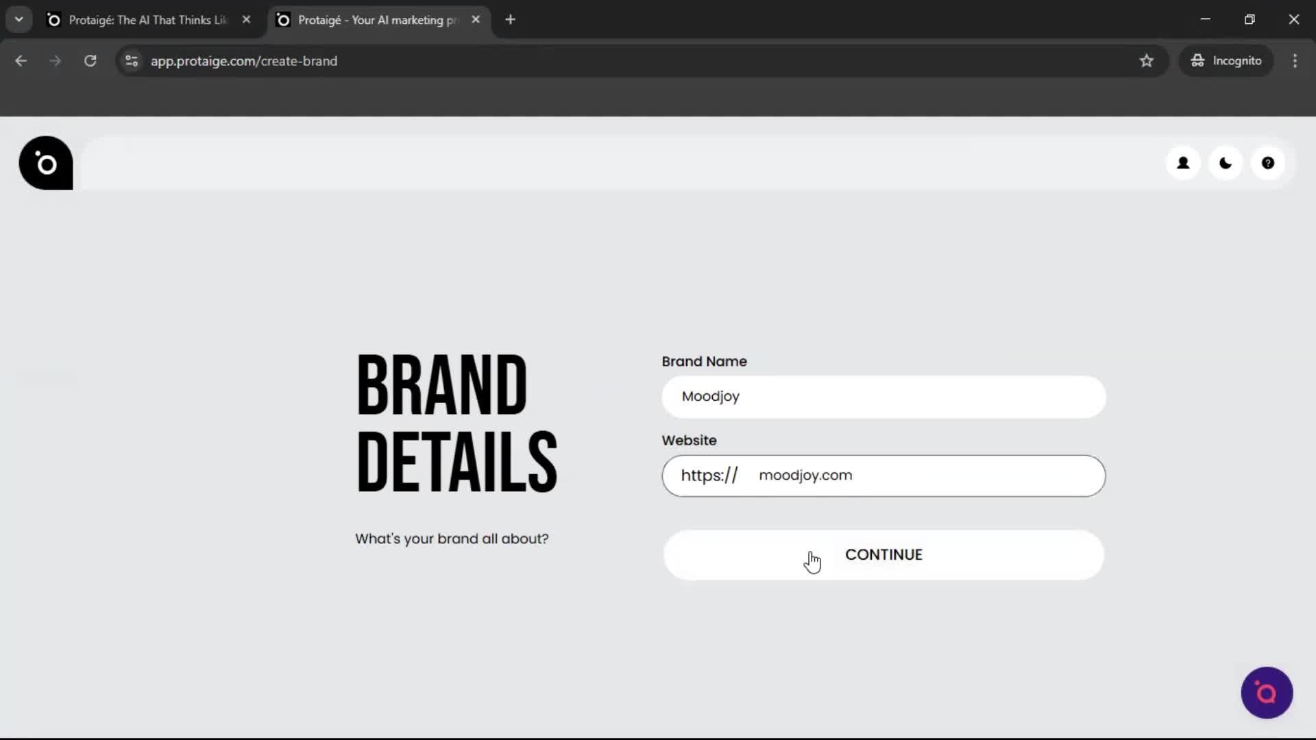Onboarding screenshot