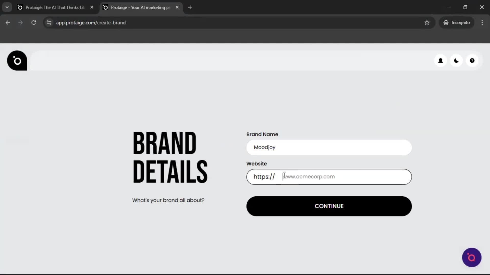 Onboarding screenshot