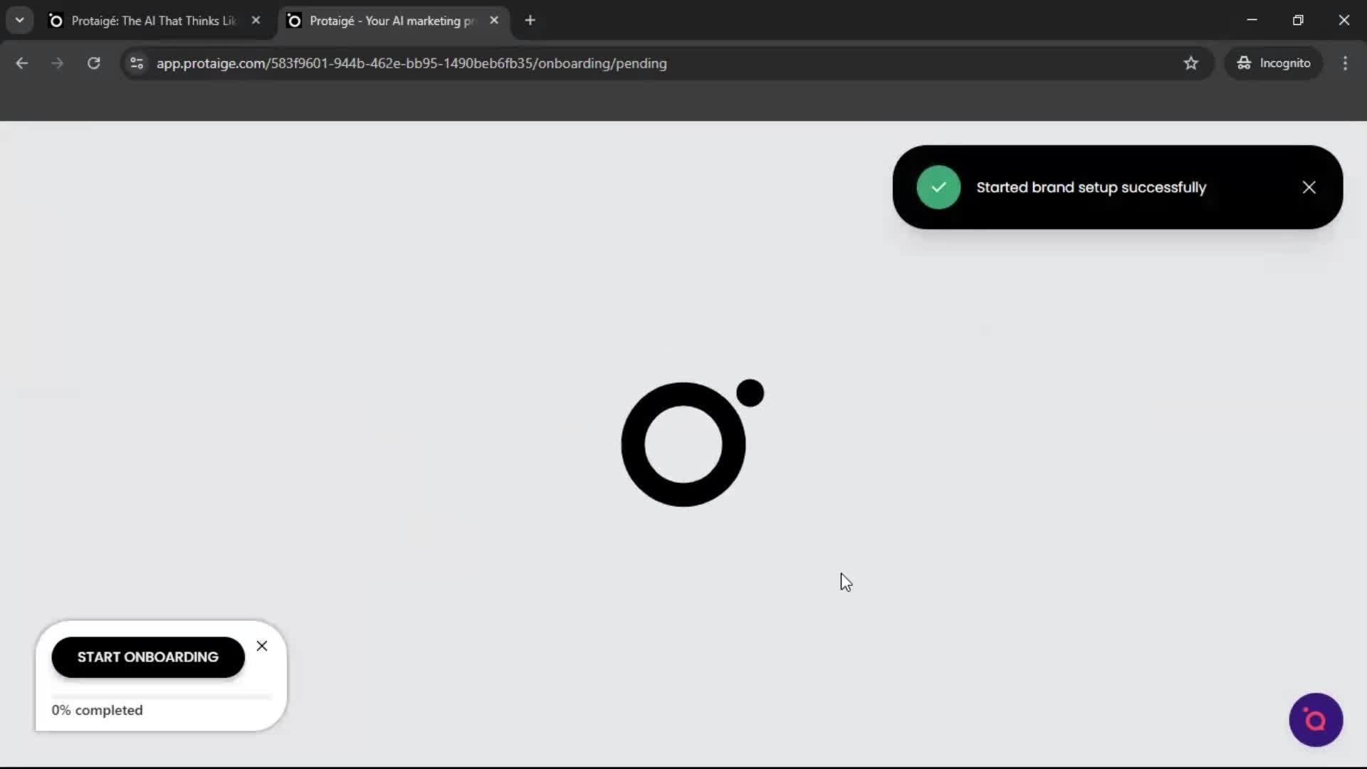Onboarding screenshot