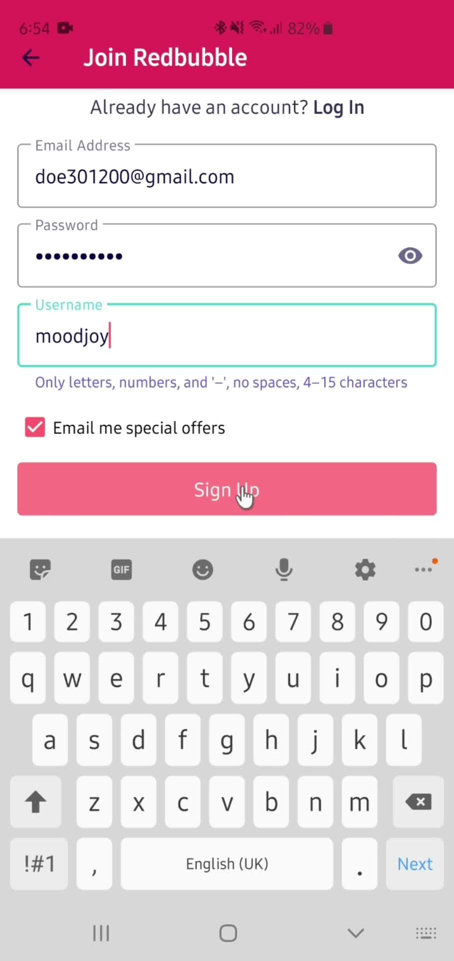 Onboarding screenshot