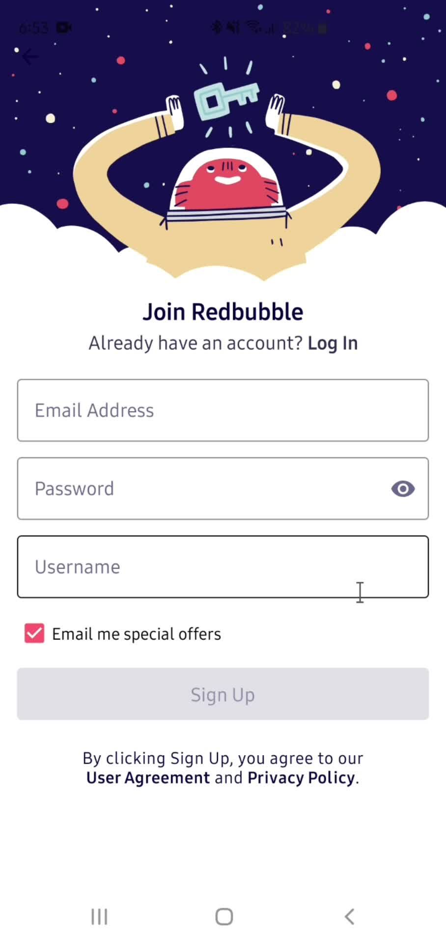 Onboarding screenshot