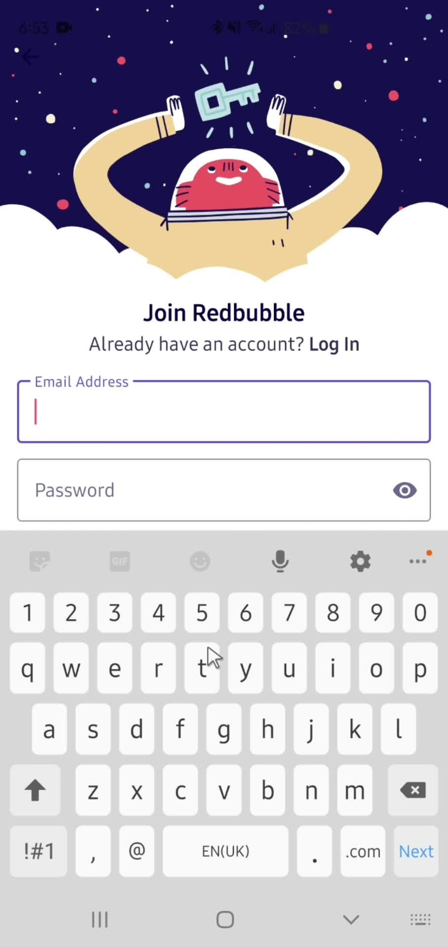 Onboarding screenshot