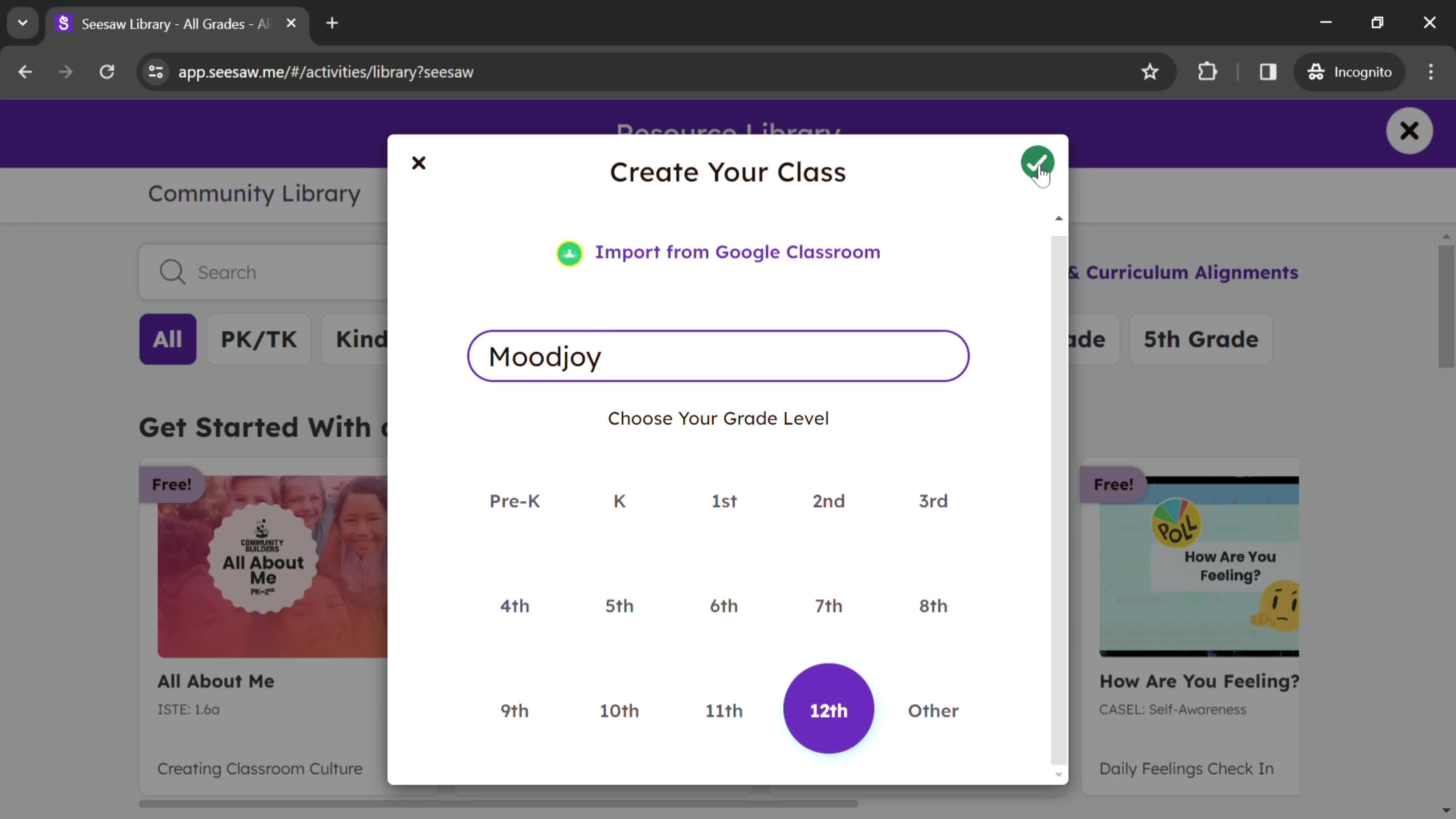 Onboarding screenshot