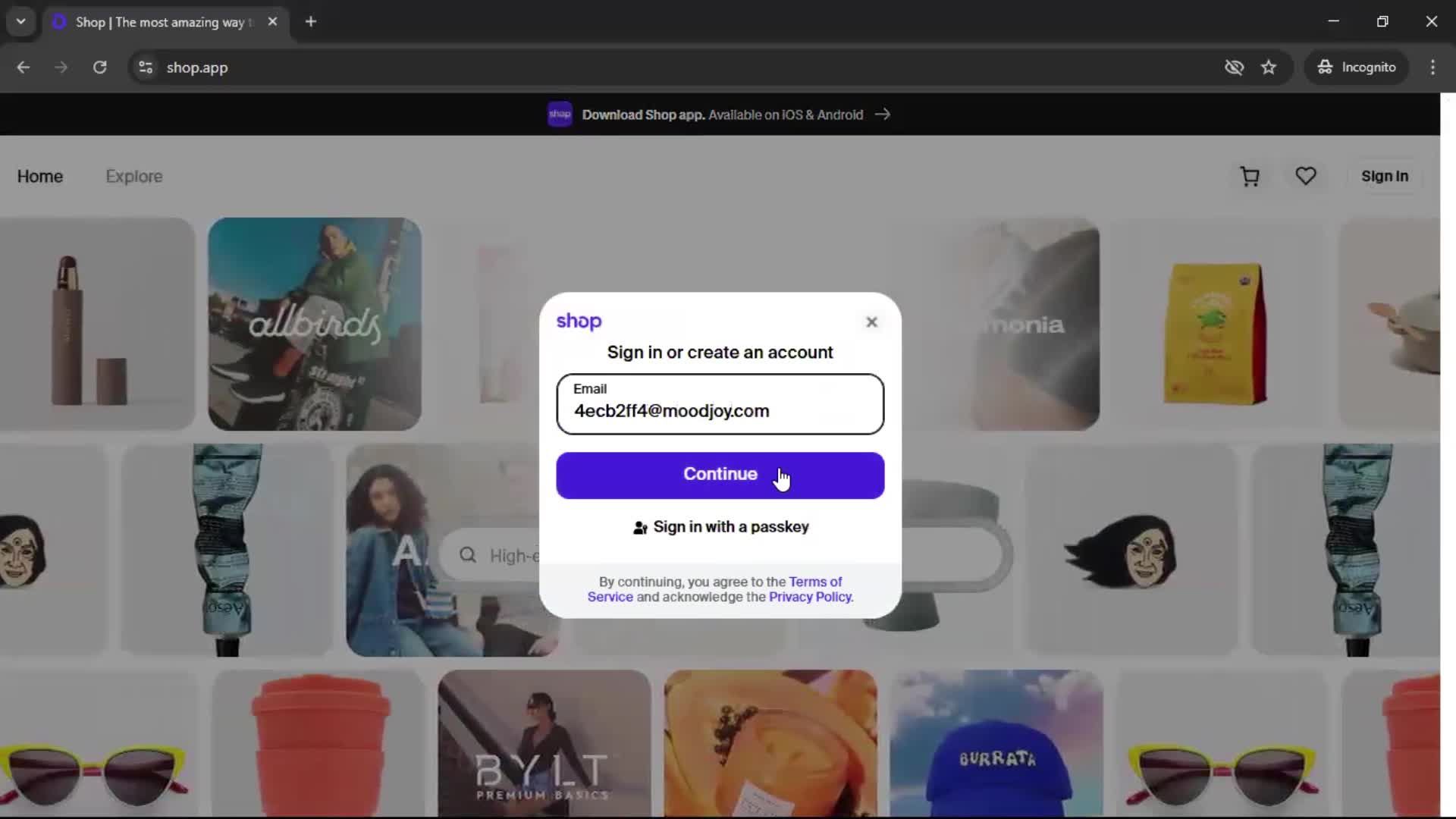 Onboarding screenshot