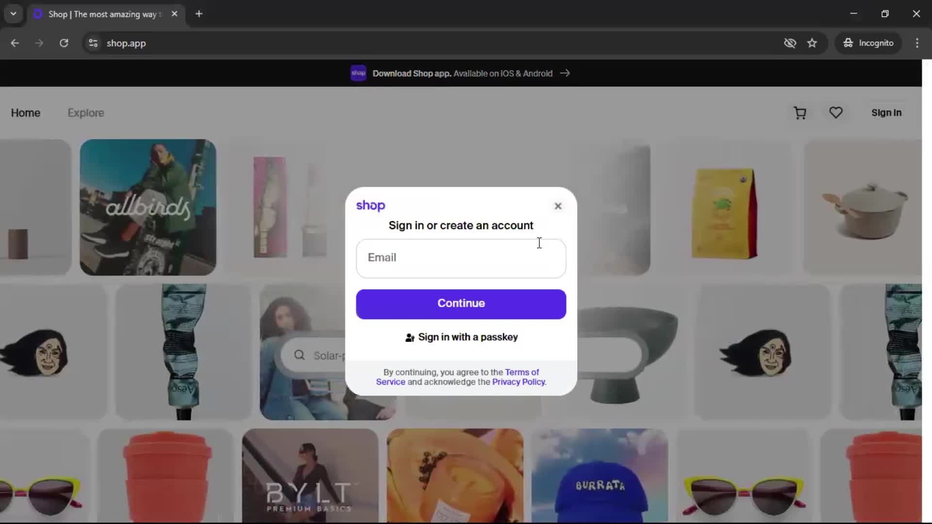 Onboarding screenshot
