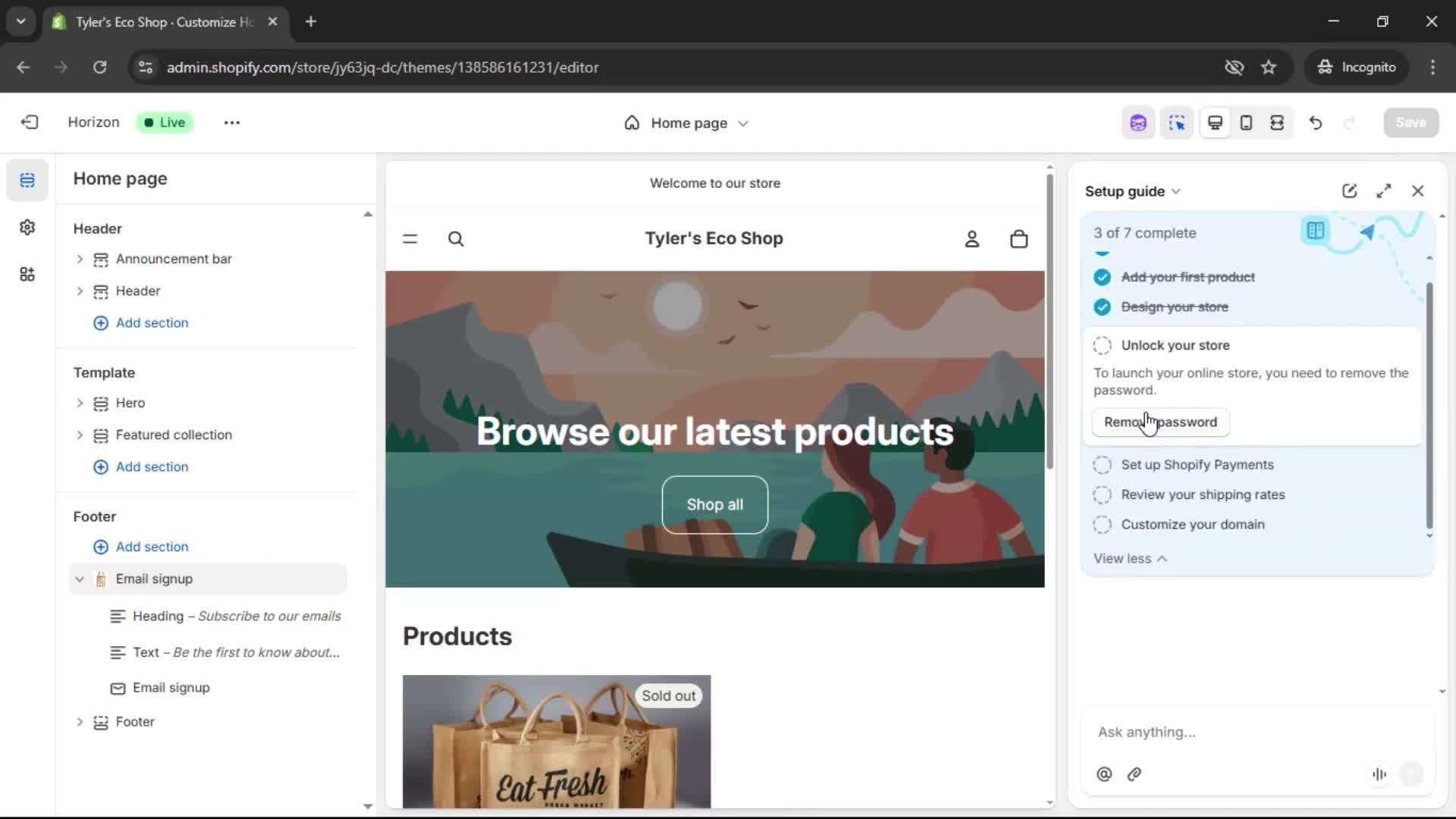 Onboarding screenshot