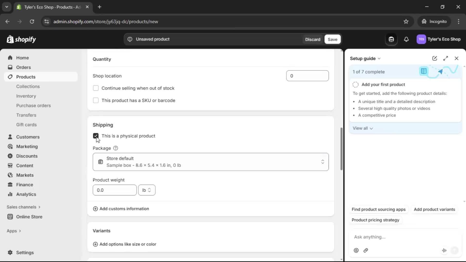 Onboarding screenshot