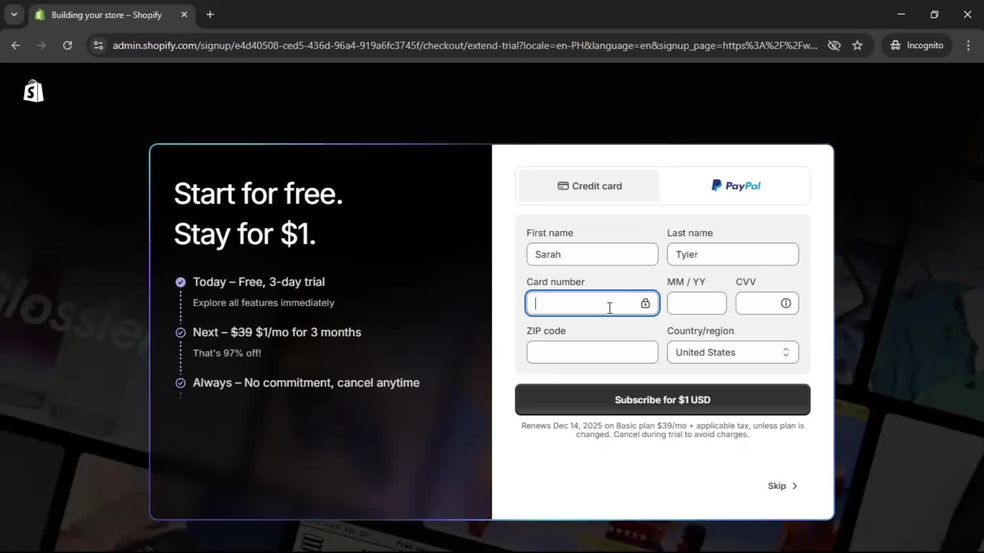 Onboarding screenshot