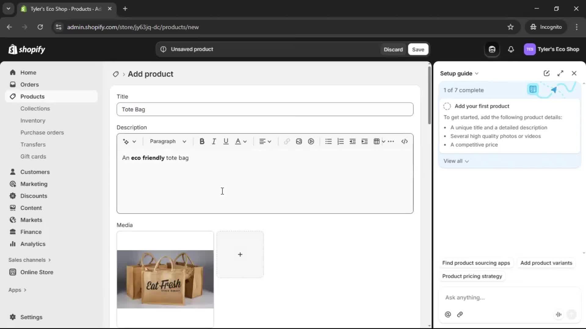 Onboarding screenshot
