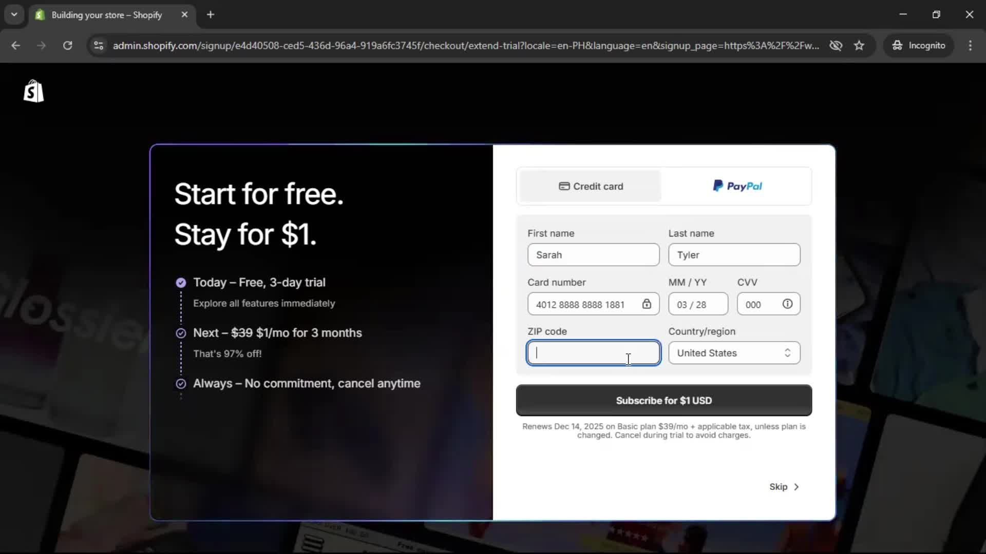 Onboarding screenshot