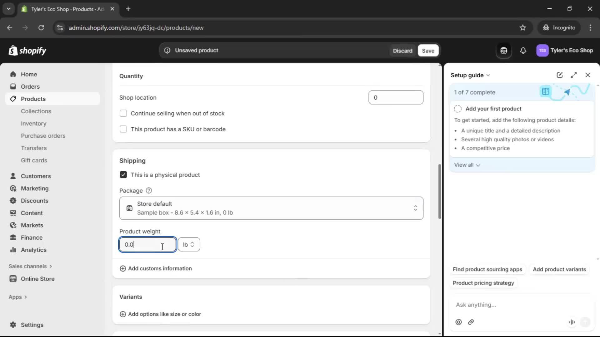 Onboarding screenshot