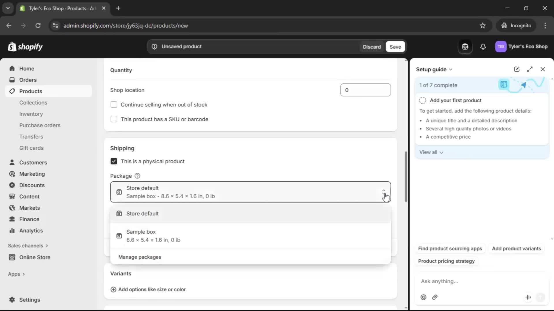 Onboarding screenshot