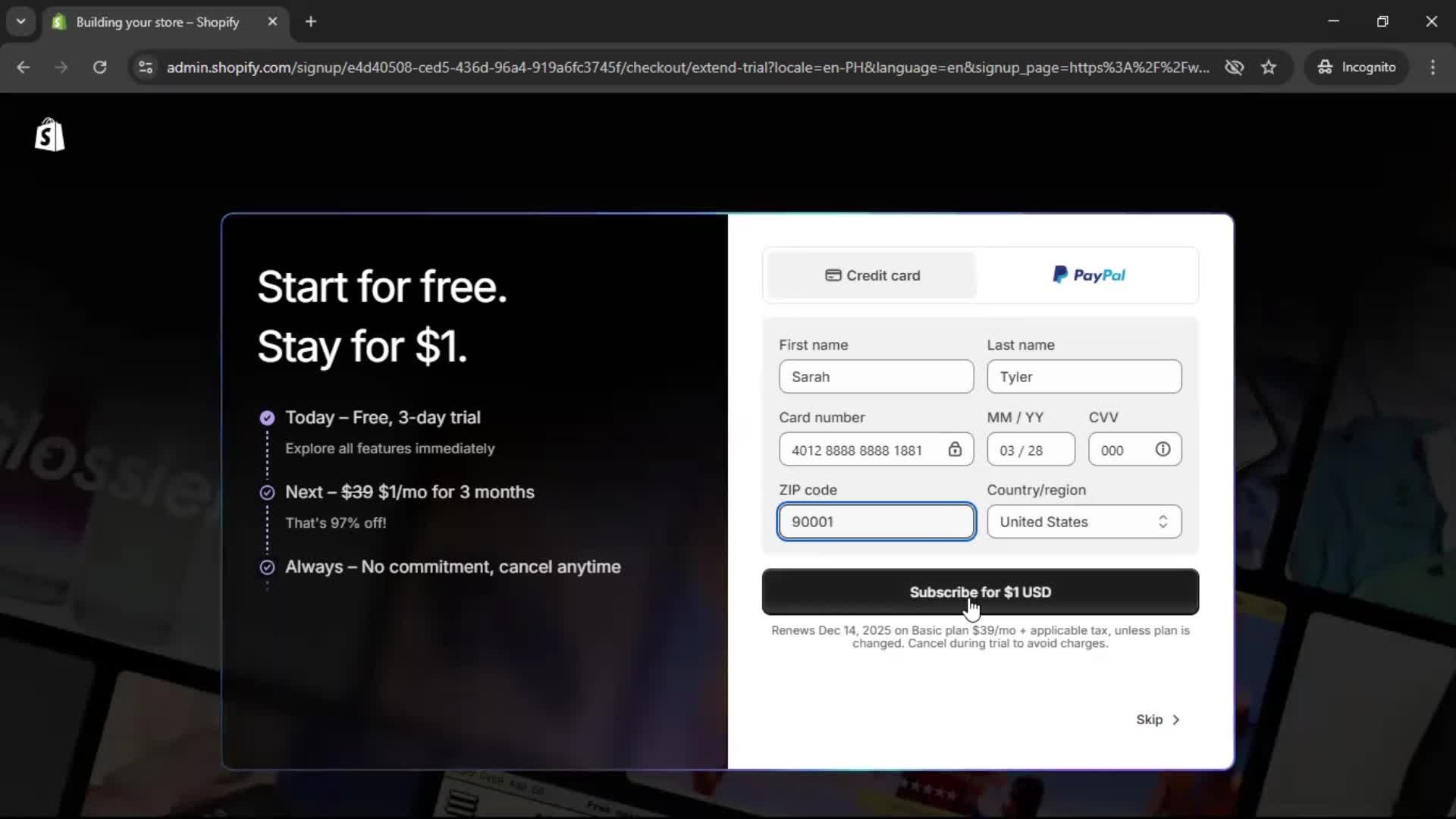 Onboarding screenshot